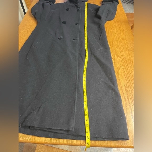 Vintage Herman Kay Wool Velvet Long Winter Outdoors Y2K Coat Size 14 - Picture 8 of 8
